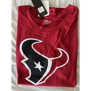 New Era NFL Houston Texans Red T-Shirt Womens XL Football Graphic Tee NWT‎